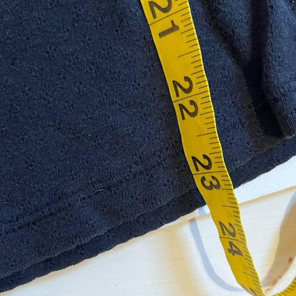 y2k realitiee black eyelet ruffle sleeve top vintage witchy vampire goth grunge - Picture 8 of 8